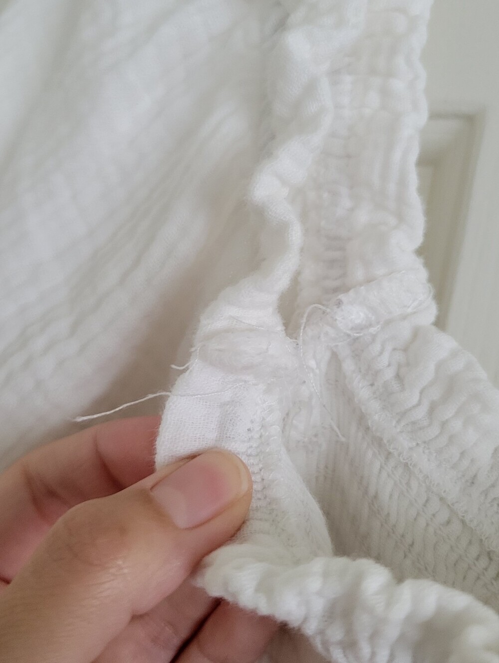 White Gauze 4-Tiered Dress - Picture 4 of 7